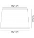 White Round Shade 210, 240mm x 165mm, Suitable for Table Lamps - 2