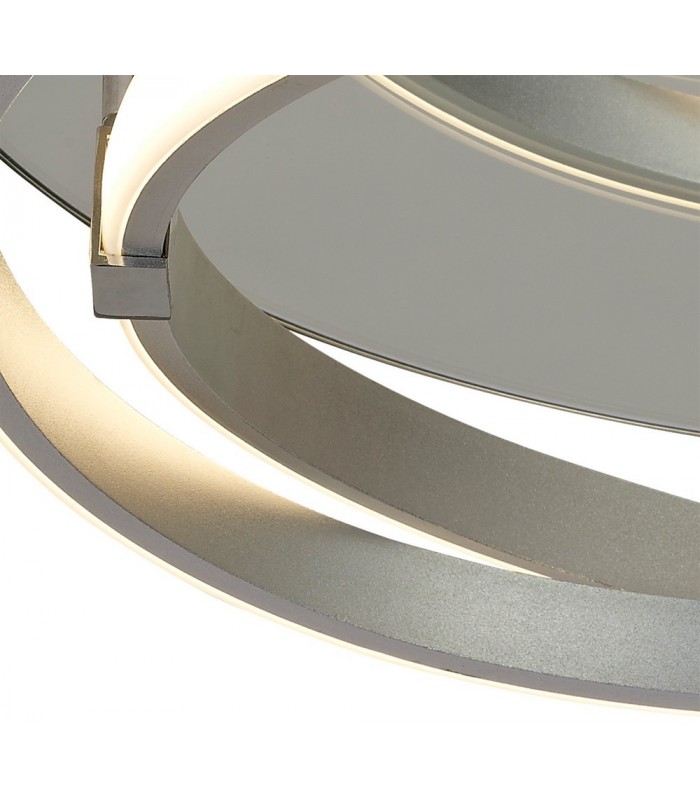 Flush 30W LED 3000K, 2500lm, Silver, Polished Chrome, White Acrylic - 3