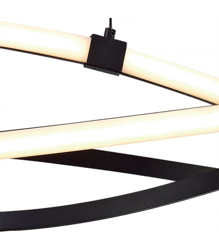 Ceiling Pendant 60W LED 2800K, 4500lm, Brown Oxide, White Acrylic - 6