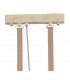Ceiling 2 Light 2x40W E27, Sand Metal, Beige Belt - 3