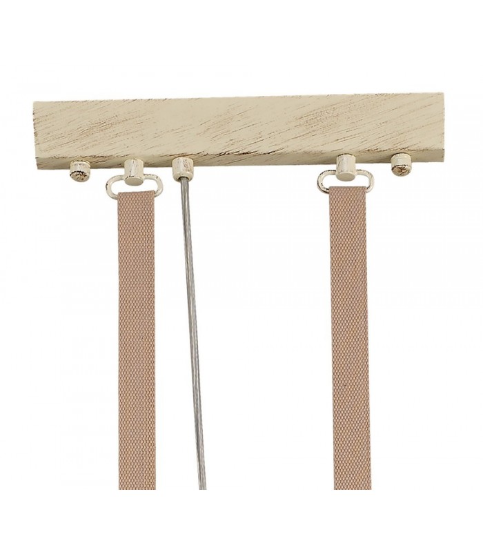 Ceiling 2 Light 2x40W E27, Sand Metal, Beige Belt - 3