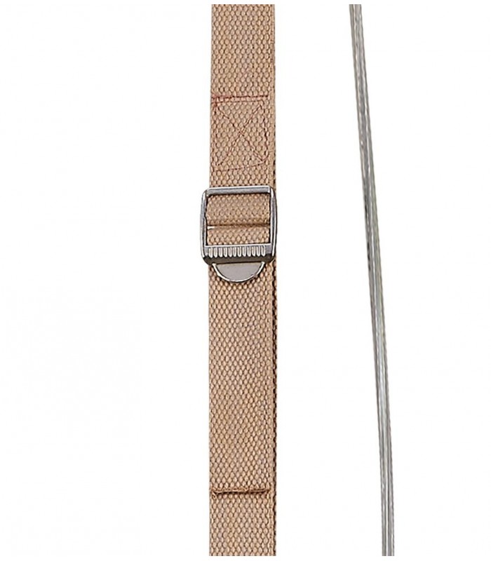Ceiling 2 Light 2x40W E27, Sand Metal, Beige Belt - 4
