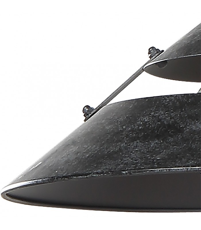 Ceiling 2 Light 2x40W E27, Oxide Metal, Black Belt - 5