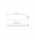 Flush Wall Lamp 12W LED 3000K, 624lm, Matt White, Acrylic - 2