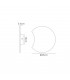 Flush Wall Lamp 25cm Round, 480lm, 8W LED 3000K Matt White, Acrylic - 2