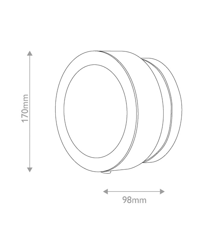 Mercer Small Wall Light Matte Black-2