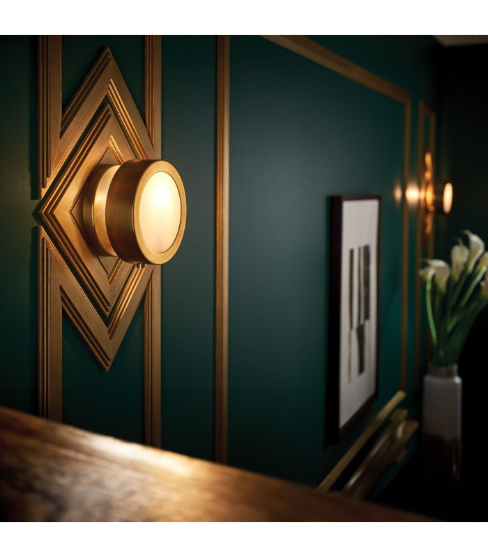Mercer Small Wall Light Heritage Brass-3