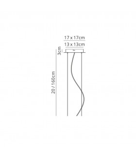 Ceiling Pendant Kit - Squared Ceiling Lamp For 5502 & 5513 - 2