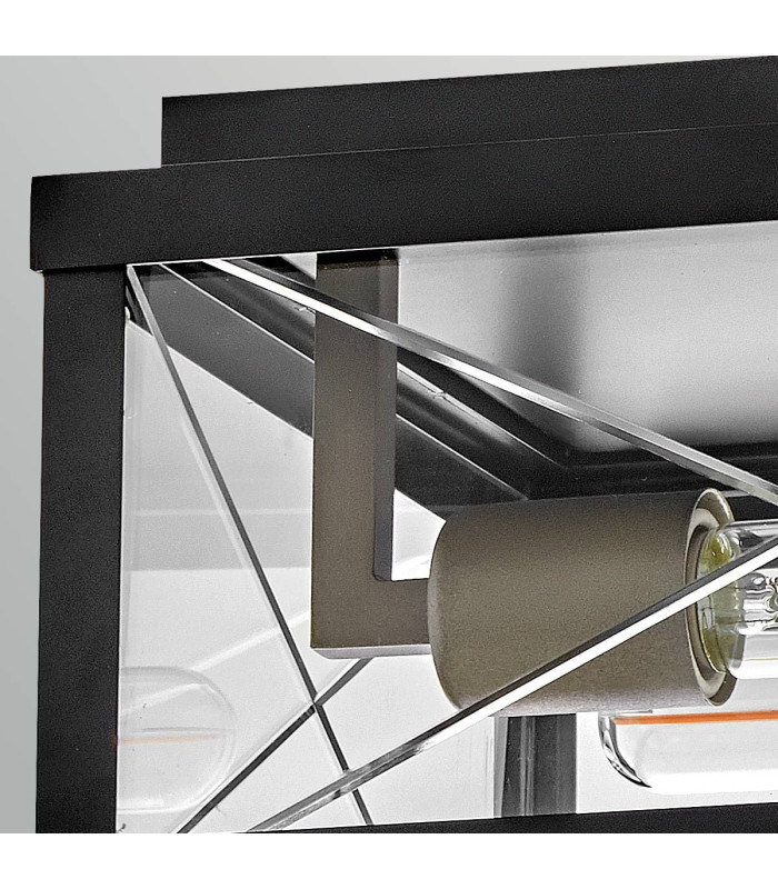 Monte Porch Ceiling Flush Black IP44-3