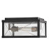 Monte Porch Ceiling Flush Black IP44-7