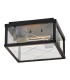 Monte Porch Ceiling Flush Black IP44-8