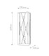 Monte Large Flush Wall Lantern Black IP44-2