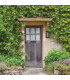 Monte Medium Flush Wall Lantern Black IP44-2
