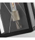 Monte Medium Flush Wall Lantern Black IP44-5