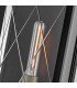 Monte Medium Flush Wall Lantern Black IP44-6