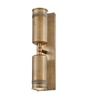 Pratt Up Down Spot Light Heritage Brass 3000K IP44-1