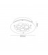Flush 25cm Round 15.5W LED 4000K Chrome, Crystal Sand, 620lm, - 2