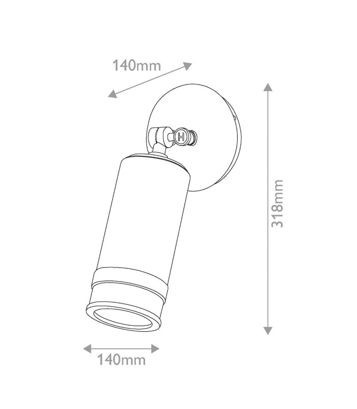 Pratt Spot Light Heritage Brass 3000K IP44-12