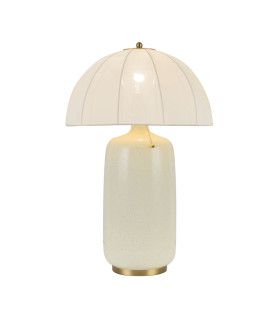 Crosby Table Lamp Satin Cream & Brushed Gold-1
