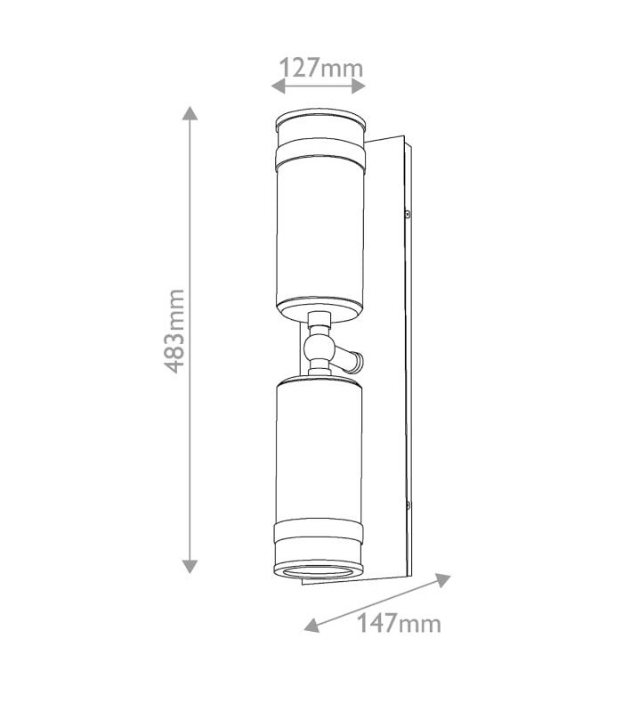 Pratt Up Down Spot Light Heritage Brass 3000K IP44-12
