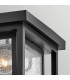 Republic 2 Light Small Flush Lantern Black IP44-6