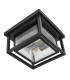 Republic 2 Light Small Flush Lantern Black IP44-8