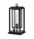 Republic Medium Pedestal Lantern Black IP44-1