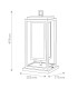 Republic Medium Pedestal Lantern Black IP44-3