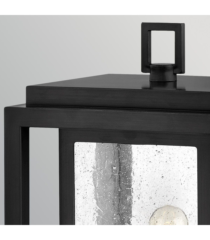 Republic Medium Pedestal Lantern Black IP44-5
