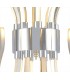 Ceiling Pendant LED Light 155W, 7461lm, 3000K Polished Chrome, White Acrylic - 4