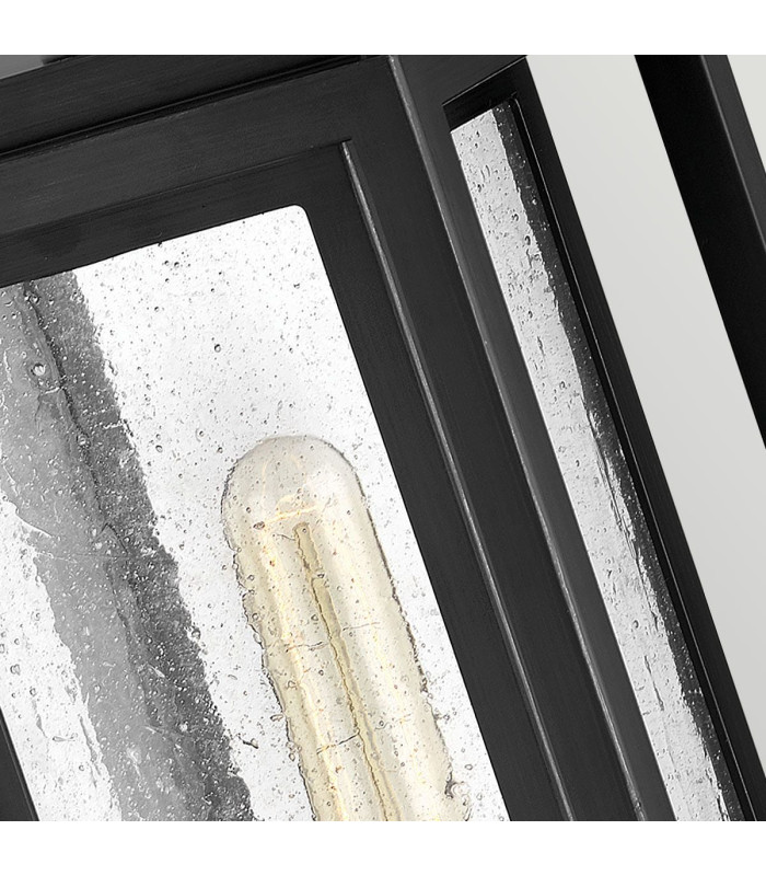 Republic Medium Pedestal Lantern Black IP44-8