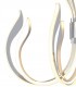 Ceiling Pendant LED Light 155W, 7461lm, 3000K Polished Chrome, White Acrylic - 5