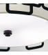 Sabina 3 Light Flush Ceiling Light Black-3