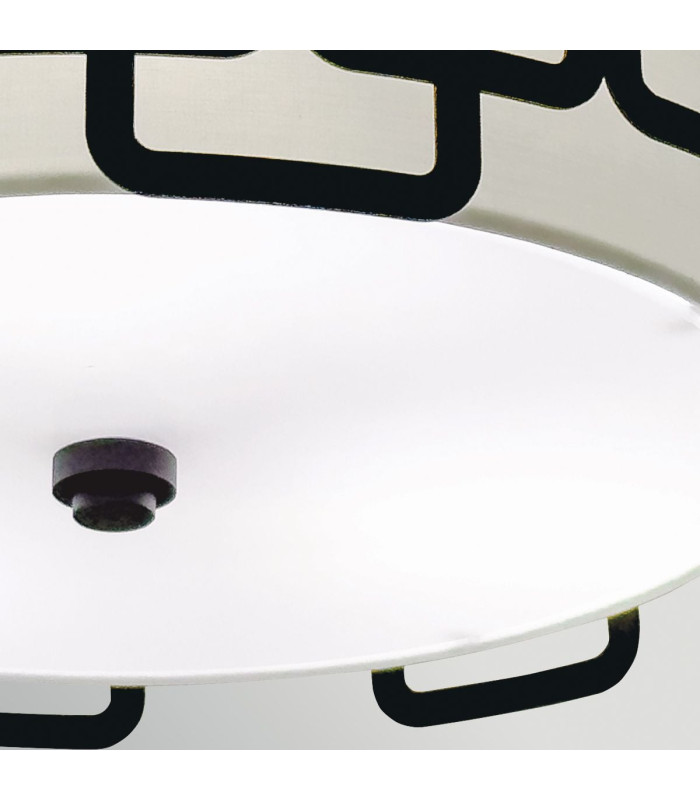Sabina 3 Light Flush Ceiling Light Black-3