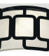 Sabina 3 Light Flush Ceiling Light Black-4