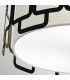 Sabina 3 Light Flush Ceiling Light Black-5