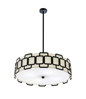 Sabina 4 Light Pendant Light Black-1