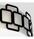 Sabina 4 Light Large Flush Ceiling Light Black-4
