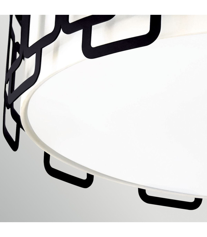 Sabina 4 Light Large Flush Ceiling Light Black-5