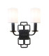 Sabina Wall Light Black with Shades-1