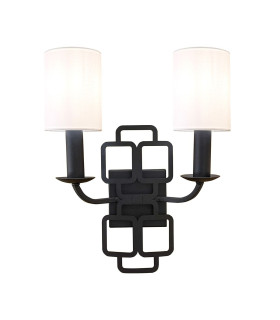 Sabina Wall Light Black with Shades-1