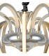Ceiling Pendant LED Light 106W, 5075lm, 3000K Polished Chrome, White Acrylic - 3