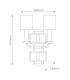 Sabina Wall Light Black with Shades-2