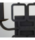 Sabina Wall Light Black with Shades-3