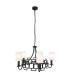 Sabina 5 Light Chandelier Black-1