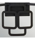 Sabina Wall Light Black with Shades-4