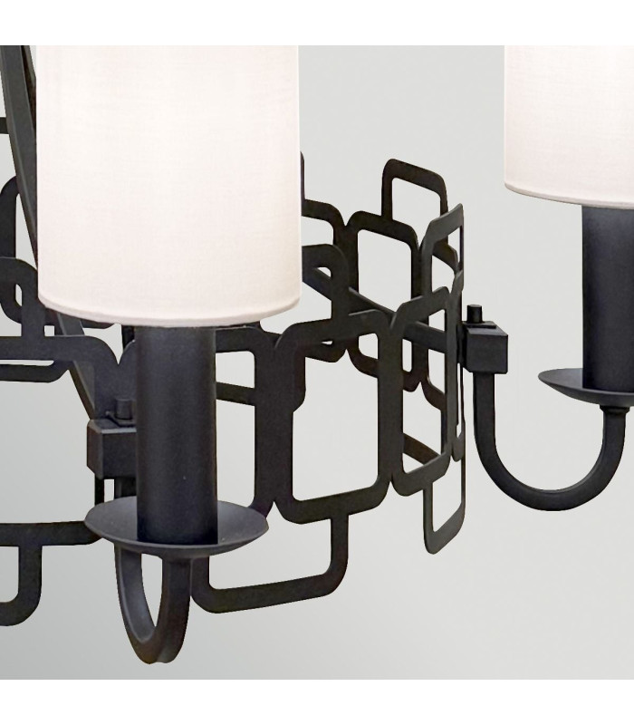 Sabina 5 Light Chandelier Black-3