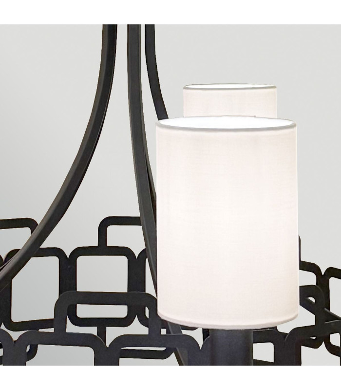 Sabina 5 Light Chandelier Black-4
