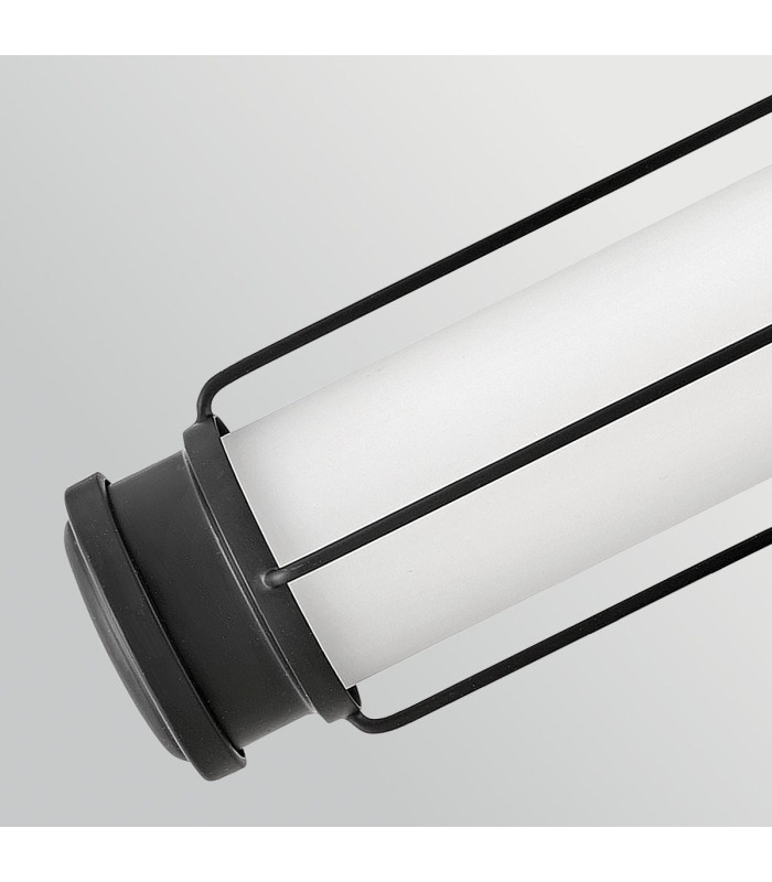 Saylor Medium Integrated LED Wall Light Matte Black 3000K IP44-3