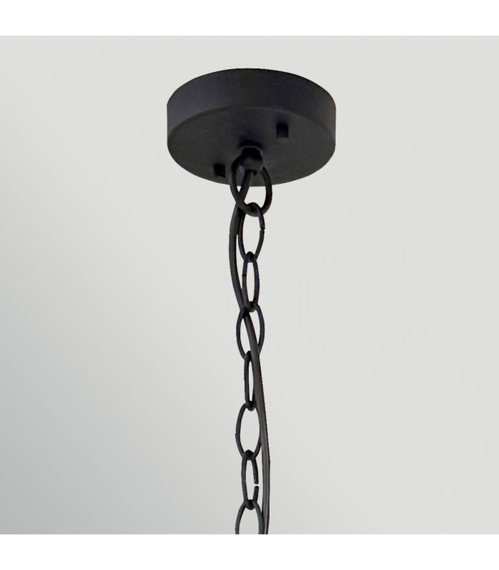Sabina 5 Light Chandelier Black-6